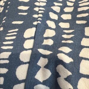 LOFT Blue & White Geometric Maxi Skirt XS (Tall) Long - Excellent